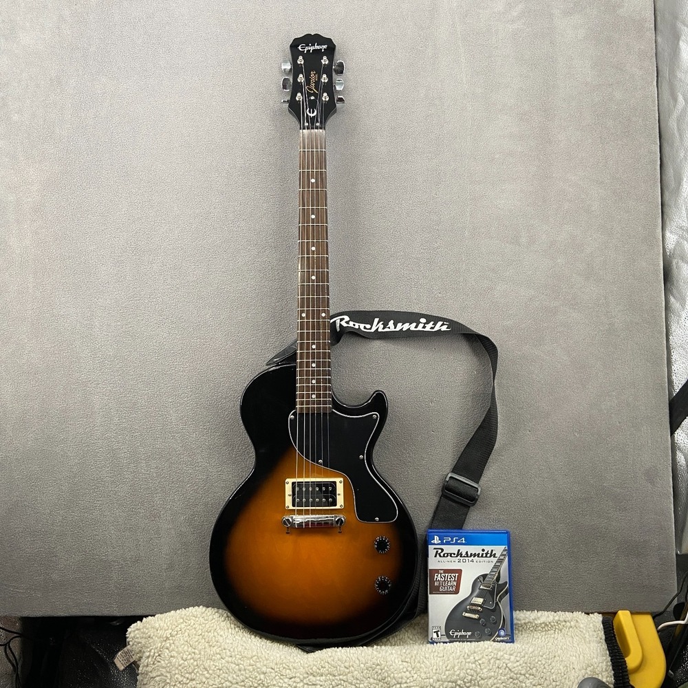 Epiphone Les Paul Junior Electric Guitar Sunburst Finish w/ Rocksmith Game Disc
